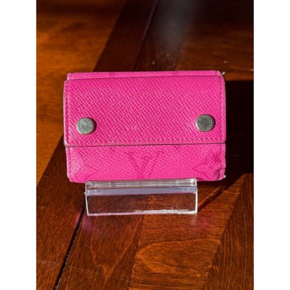 LOUIS VUITTON Tri-Fold Wallet Discovery LV Logo*Fluorescent Pink Rose*Box Incld. - Picture 4 of 14